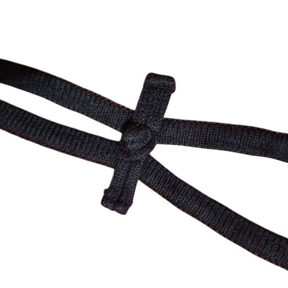 Bob Mackie Cardigan Sweater Size 2X Red Black Embroidered Dragon Toggle - Picture 6 of 9